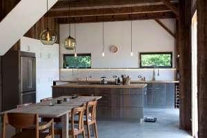 utilitarian design in a rustic kitchen