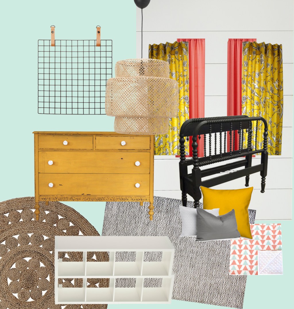 Dramatic Boho Inspired Little Girls’ Bedroom&nbsp;Makeover