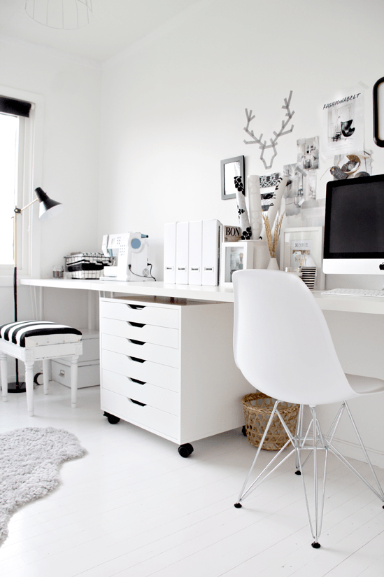stylish home office desk, essentials for WAHMs