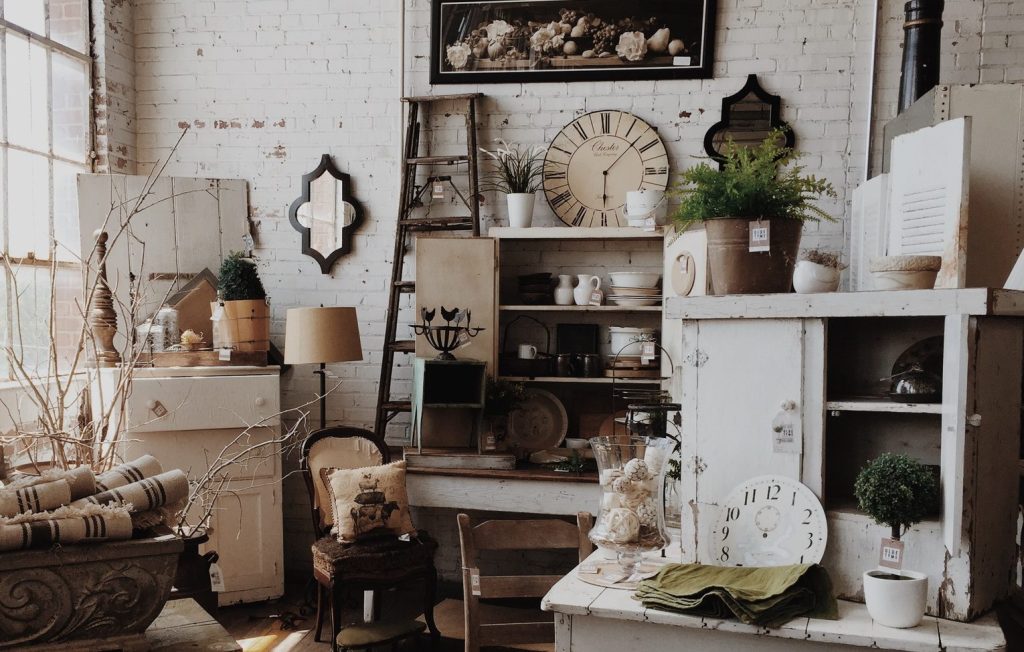 The history of upcycling and its impact on the interior design styles such as fixer upper, vintage chic and modern farmhouse.