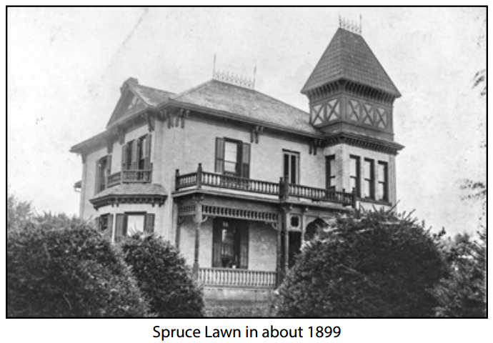 A yellow brick Italianate style farmhouse built circa 1890 in a rural Ontario hamlet.