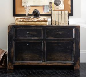 The Crux, matte black, decor, 2016 trends, black sideboard, rustic