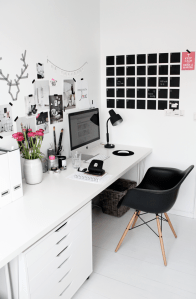 Home office pink_stylizimo, the crux design