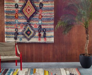 The Crux, textile art, rug hanging