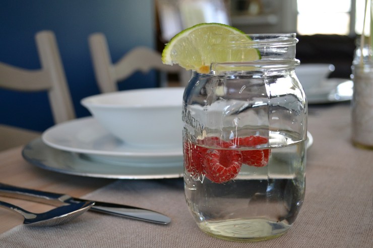 Kitchen table makeover from orange pine disaster to farmhouse chic harvest table with annie sloan Coco and a pickling stain top.