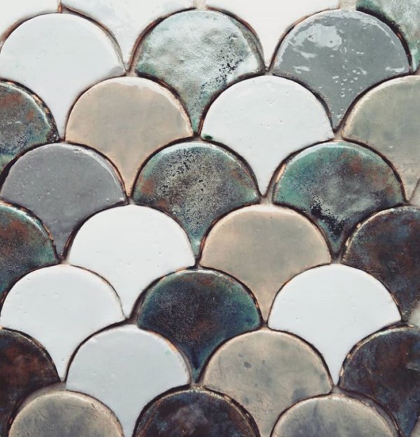 handmade ungrouted tile